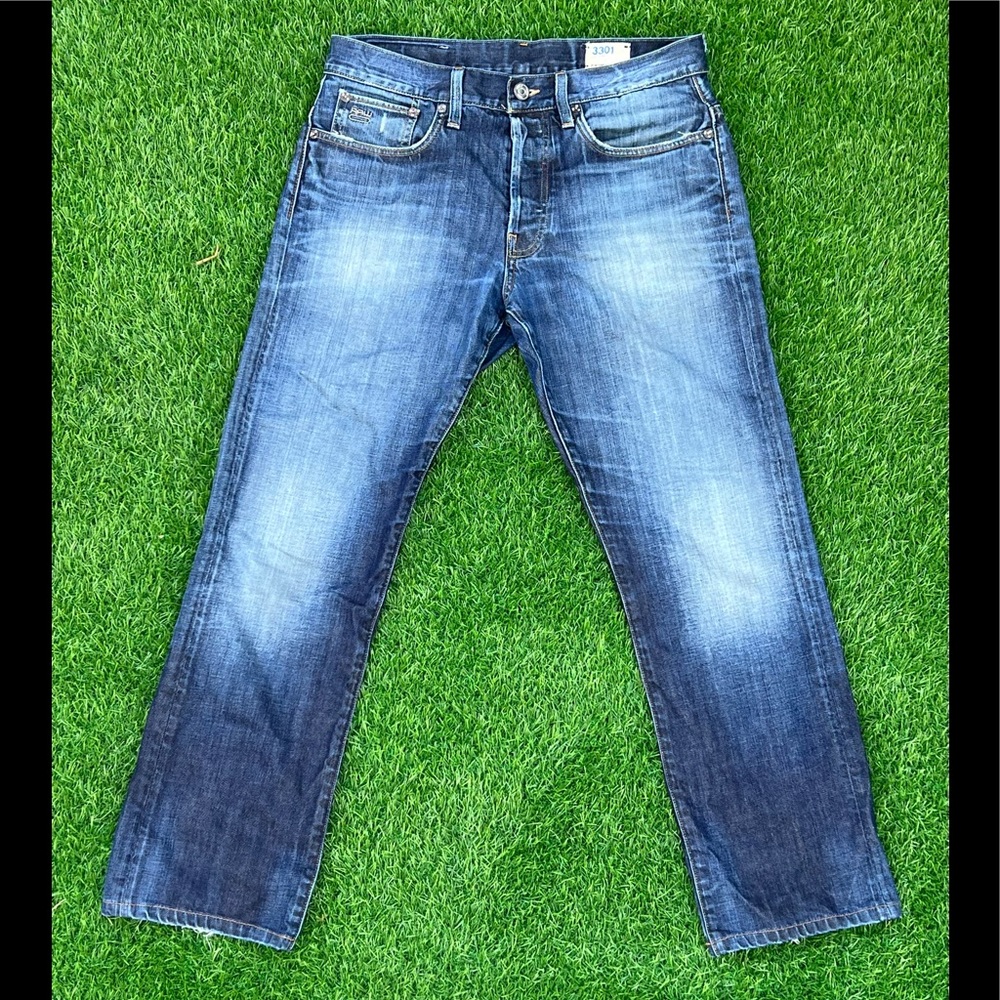 G-STAR RAW 3301 STRAIGHT TAPERED JEANS Fits SIZE  32 X 27 Rn 104606 Ca 41169